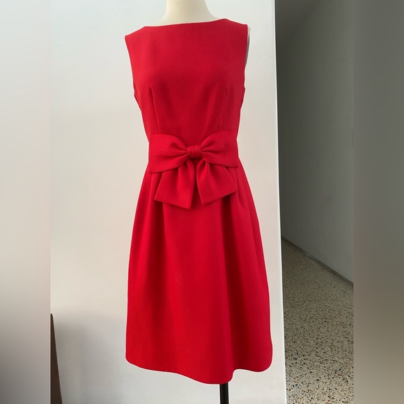 Ted Baker | Dresses | Ted Baker Sz Uk 4 Us Jackie Onassis Red Cocktail ...